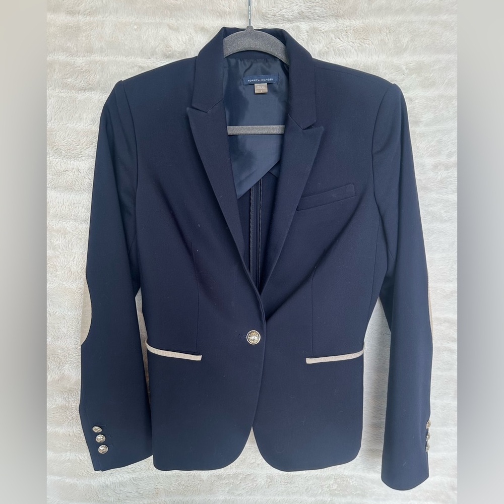 Tommy Hilfiger Navy Women's Blazer- JC9